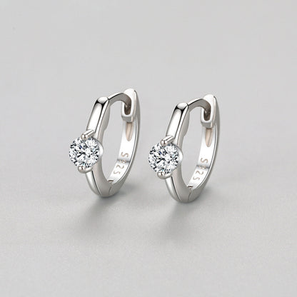 Brincos de Luxo de Prata S925 com Diamantes para Mulheres