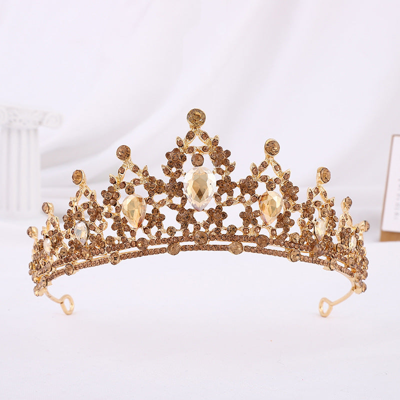 Silver Crystal Bridal Hair Tiara and Veil Accessories