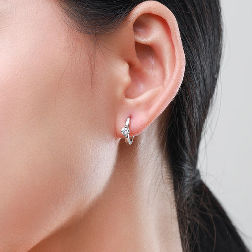 Brincos de Luxo de Prata S925 com Diamantes para Mulheres