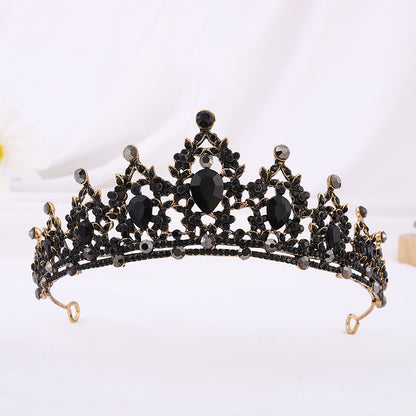 Silver Crystal Bridal Hair Tiara and Veil Accessories