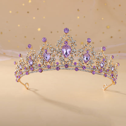 Silver Crystal Bridal Hair Tiara and Veil Accessories