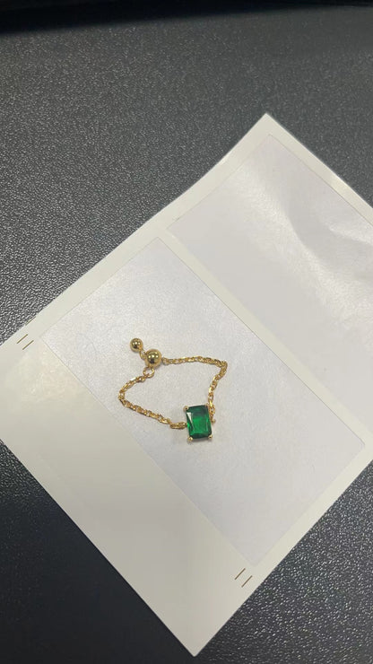 Creative Adjustable Finger Chain Ring Design (MOQ 20)