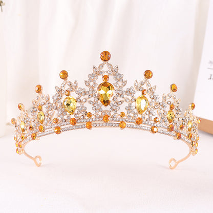 Silver Crystal Bridal Hair Tiara and Veil Accessories
