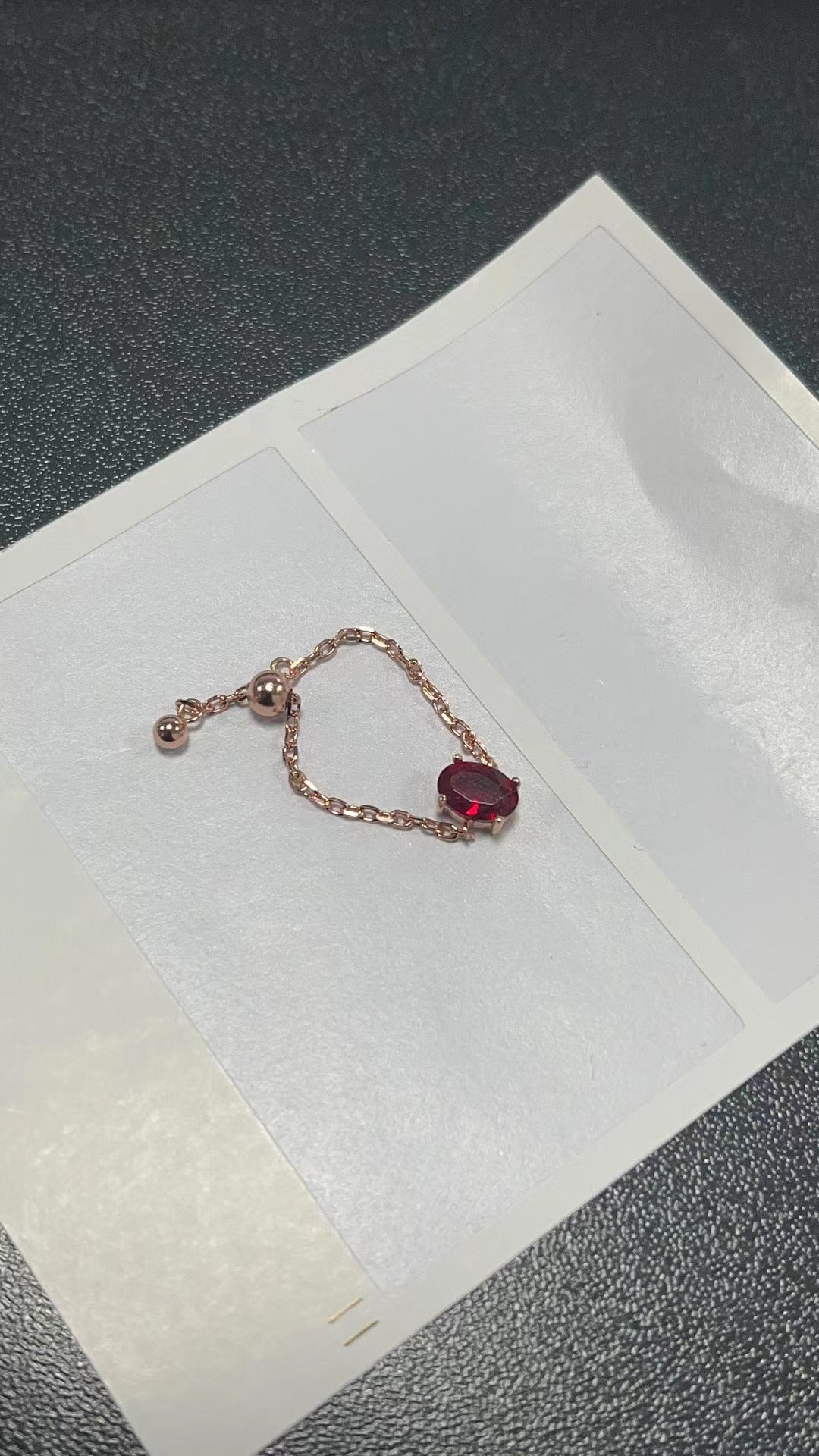 Creative Adjustable Finger Chain Ring Design (MOQ 20)