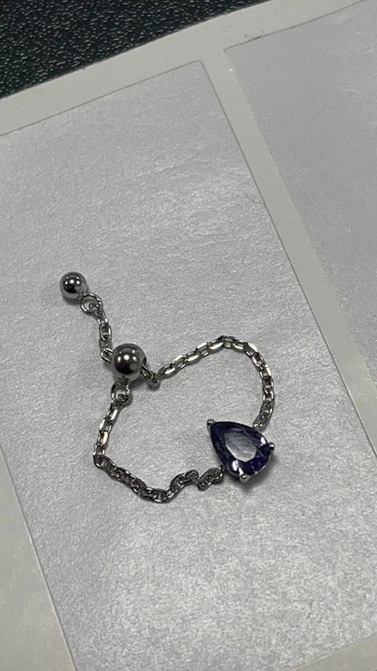 Creative Adjustable Finger Chain Ring Design (MOQ 20)