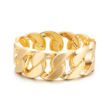 Klassisches gedrehtes Kettenarmband aus Metalllegierung für Paare