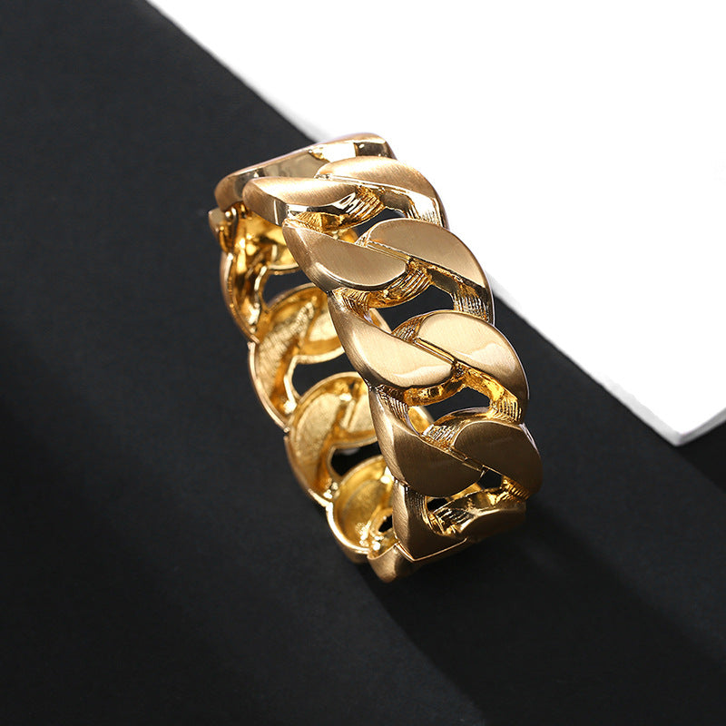 Klassisches gedrehtes Kettenarmband aus Metalllegierung für Paare