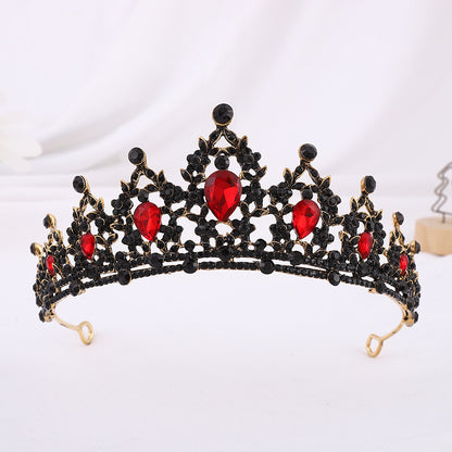 Silver Crystal Bridal Hair Tiara and Veil Accessories