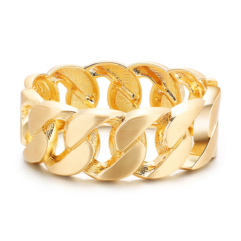 Klassisches gedrehtes Kettenarmband aus Metalllegierung für Paare