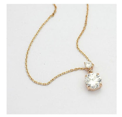 Eight Hearts Eight Arrows Zirconia Pendant Necklace