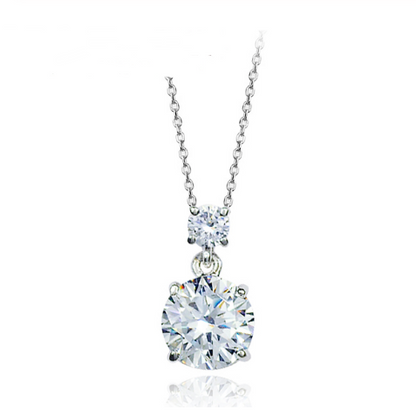 Eight Hearts Eight Arrows Zirconia Pendant Necklace