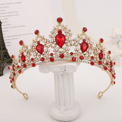 Silver Crystal Bridal Hair Tiara and Veil Accessories