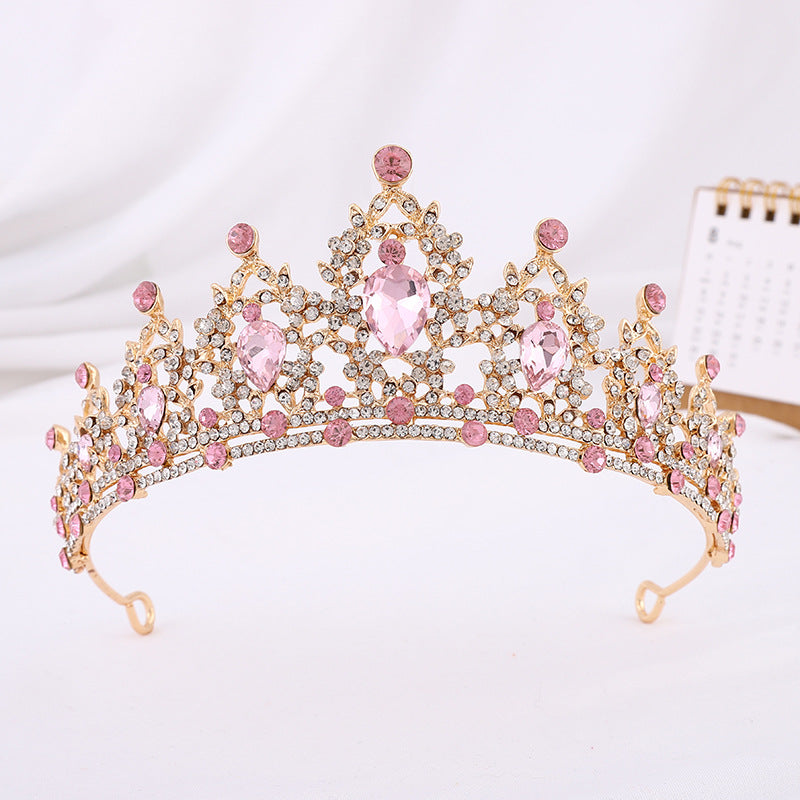 Silver Crystal Bridal Hair Tiara and Veil Accessories
