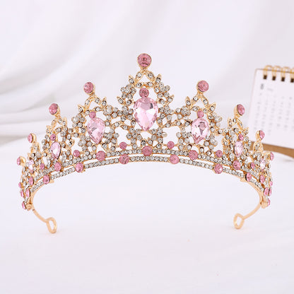 Silver Crystal Bridal Hair Tiara and Veil Accessories