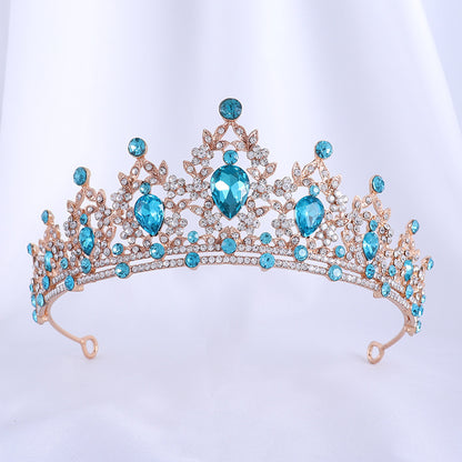 Silver Crystal Bridal Hair Tiara and Veil Accessories