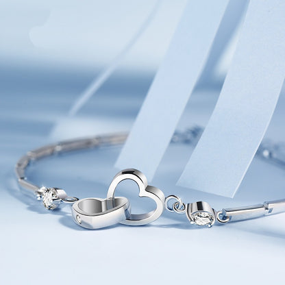 Koreanisch-japanisches minimalistisches Herz-Armband-Schmuckstück