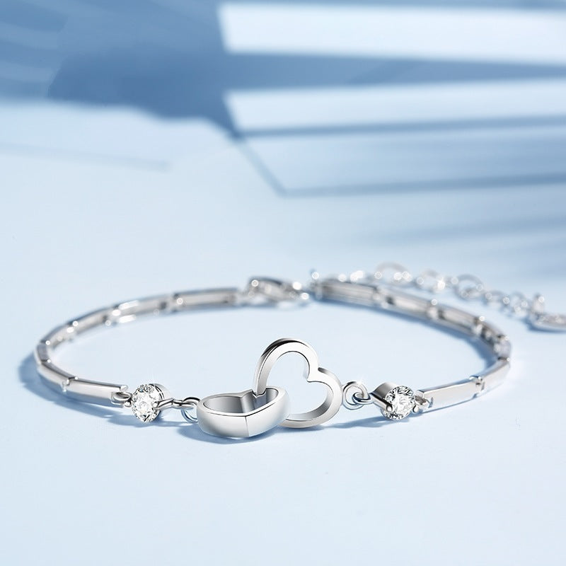 Koreanisch-japanisches minimalistisches Herz-Armband-Schmuckstück