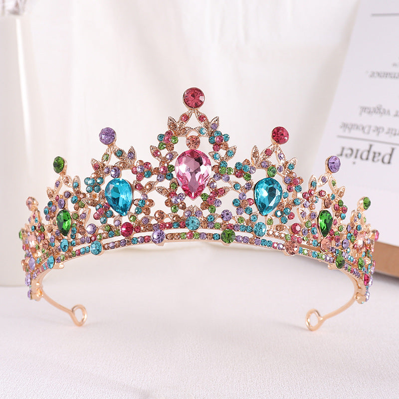 Silver Crystal Bridal Hair Tiara and Veil Accessories