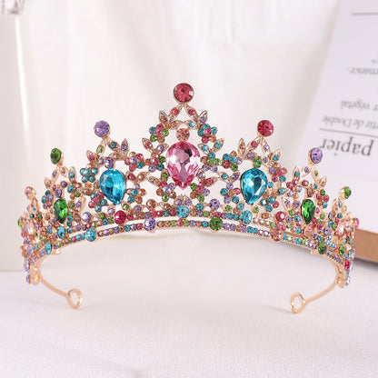 Silver Crystal Bridal Hair Tiara and Veil Accessories