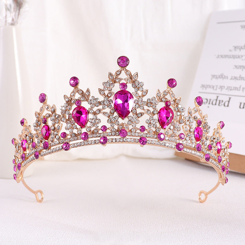 Silver Crystal Bridal Hair Tiara and Veil Accessories