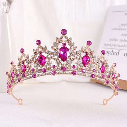 Silver Crystal Bridal Hair Tiara and Veil Accessories