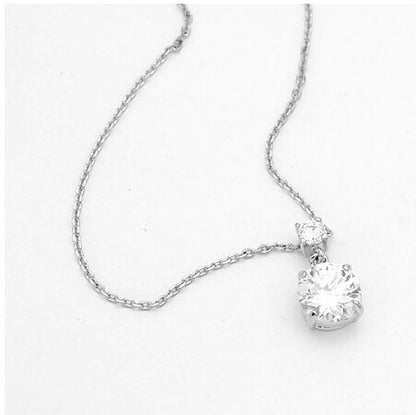 Eight Hearts Eight Arrows Zirconia Pendant Necklace