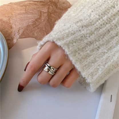 New Minimalist Distorted Ring Set - Japanese Design