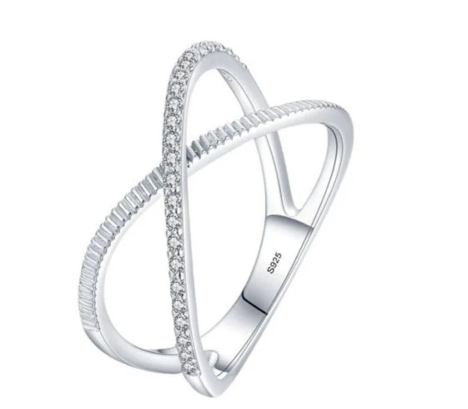 Cross Ring in S925 Sterling Silver (Single Item)