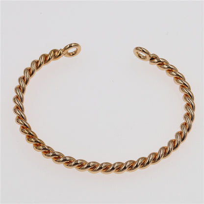 Pulsera retro retorcida para moda de mujer
