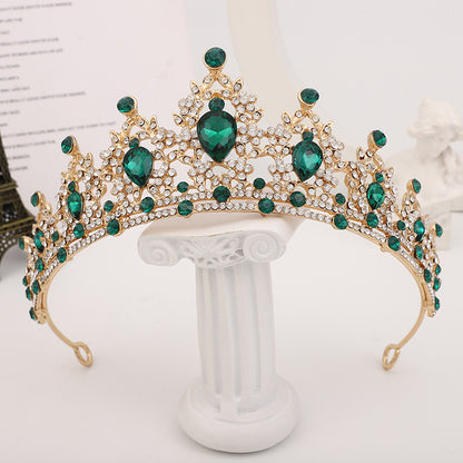 Silver Crystal Bridal Hair Tiara and Veil Accessories
