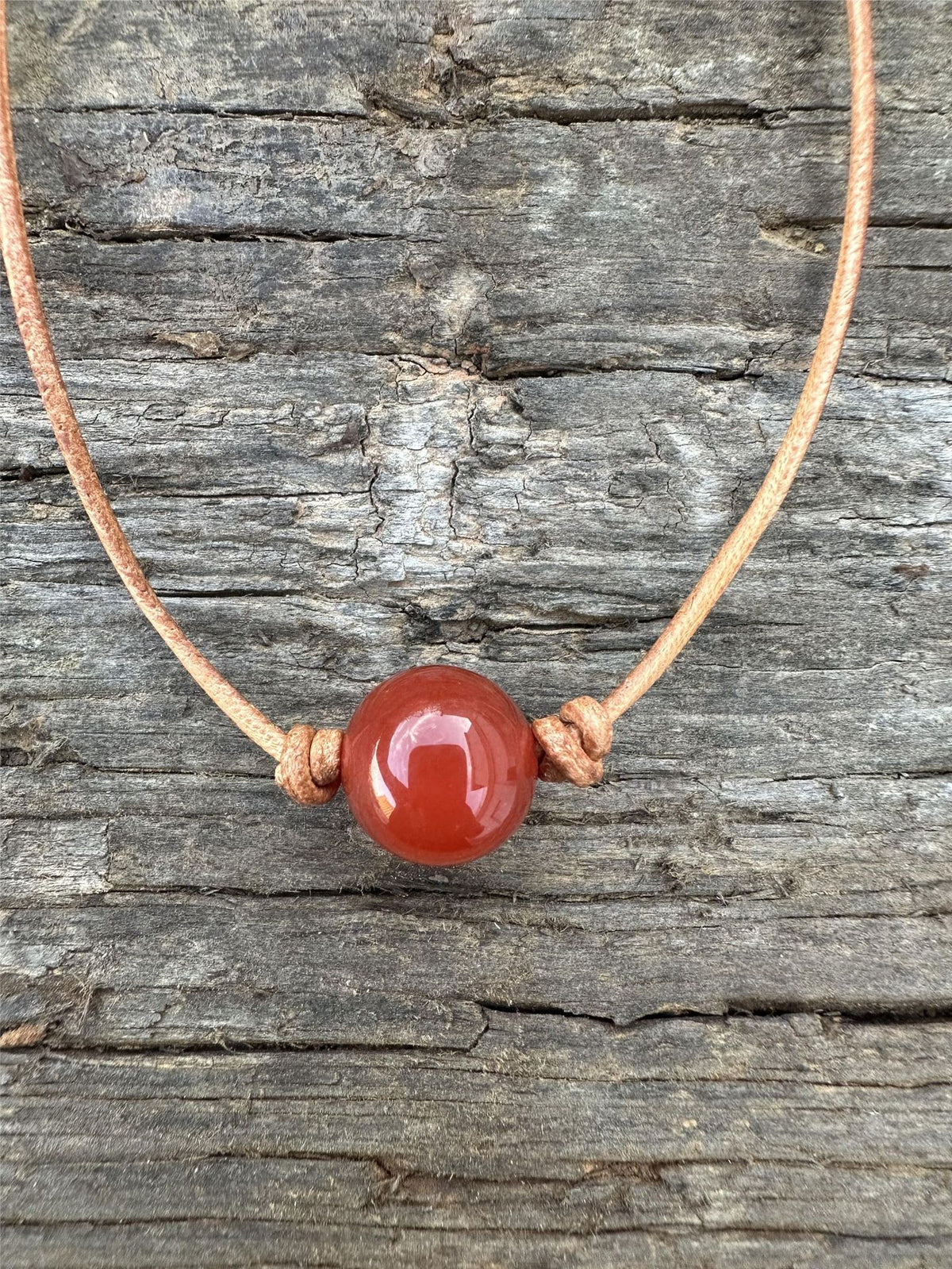 Natural Stone Turquoise Leather Woven Necklace
