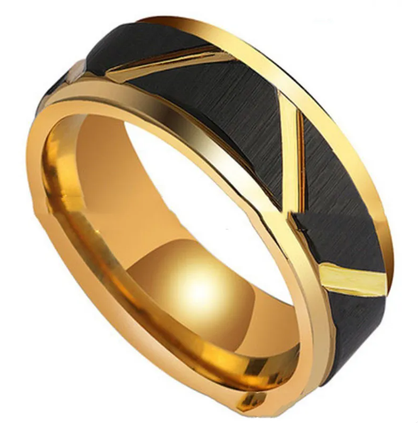 Hartmetallring Lucky Eight Rillenbeschichtung