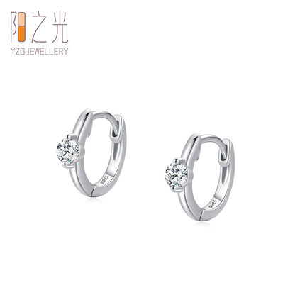 Brincos de Luxo de Prata S925 com Diamantes para Mulheres