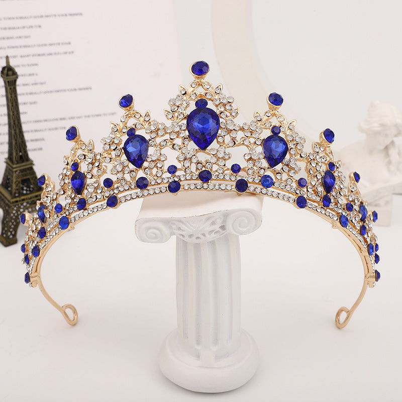 Silver Crystal Bridal Hair Tiara and Veil Accessories
