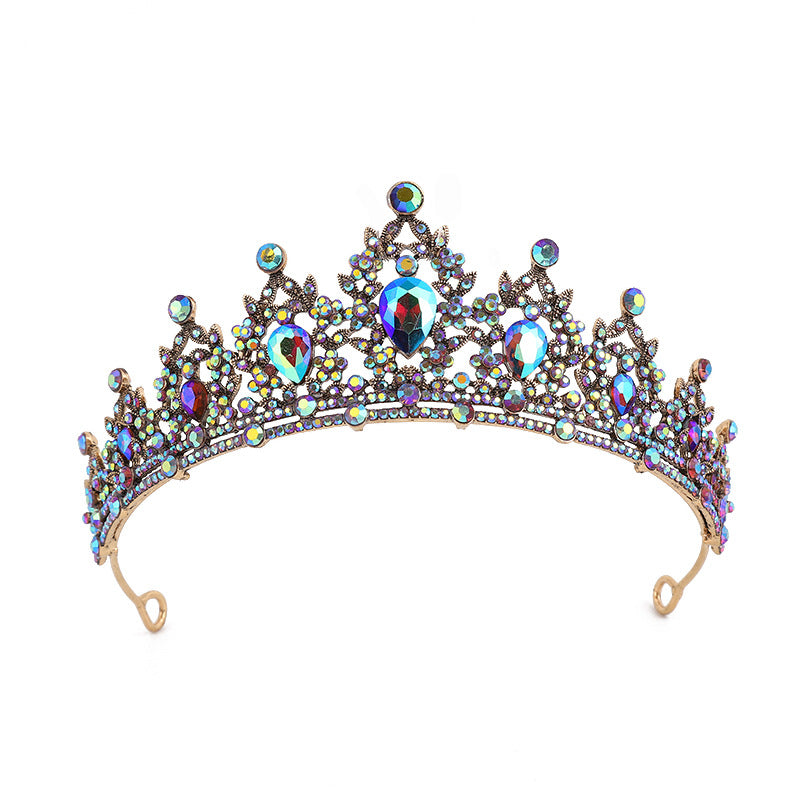 Silver Crystal Bridal Hair Tiara and Veil Accessories