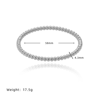 SZ018 Bracelet minimaliste à perles dorées avec revêtement en titane